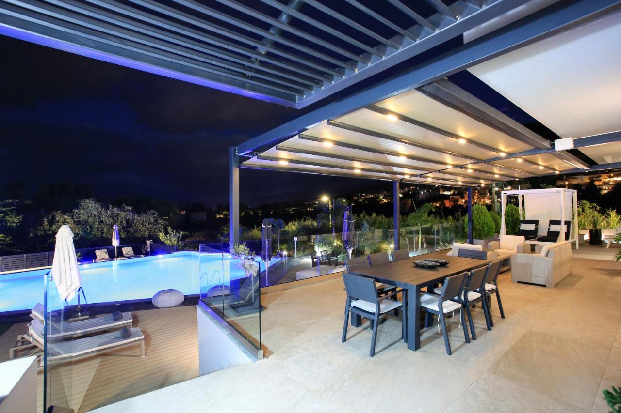 Orama Luxury Villa 4 Bedrooms With Private Pool خيرسونِسوس المظهر الخارجي الصورة