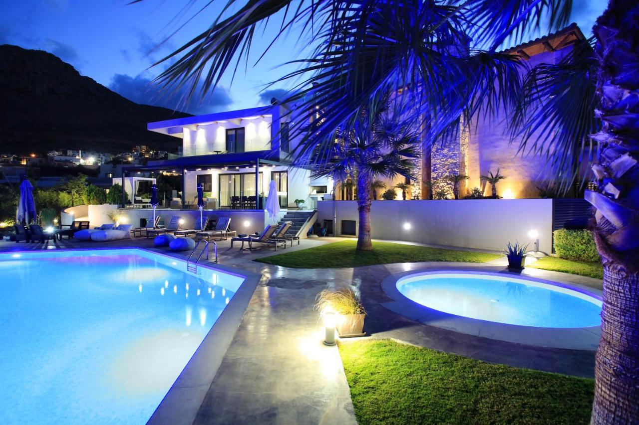 Orama Luxury Villa 4 Bedrooms With Private Pool خيرسونِسوس المظهر الخارجي الصورة