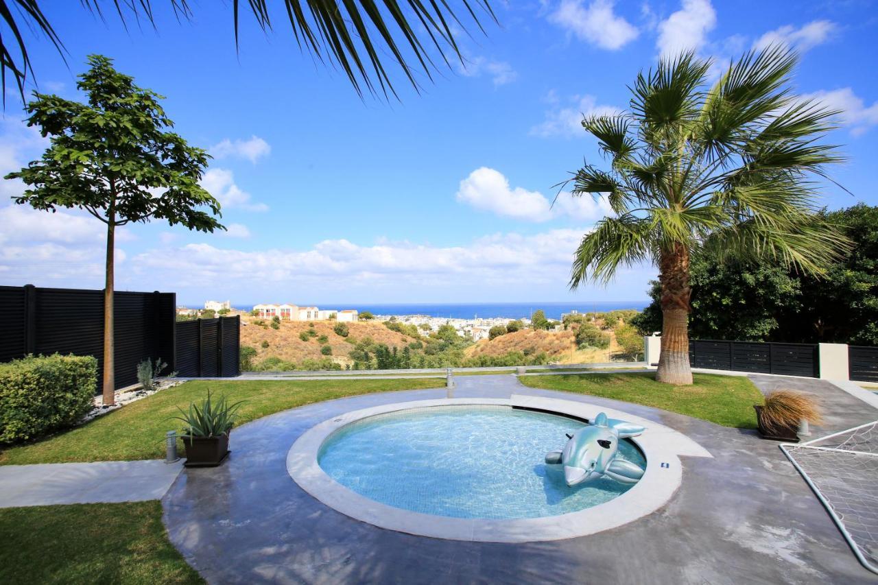 Orama Luxury Villa 4 Bedrooms With Private Pool خيرسونِسوس المظهر الخارجي الصورة