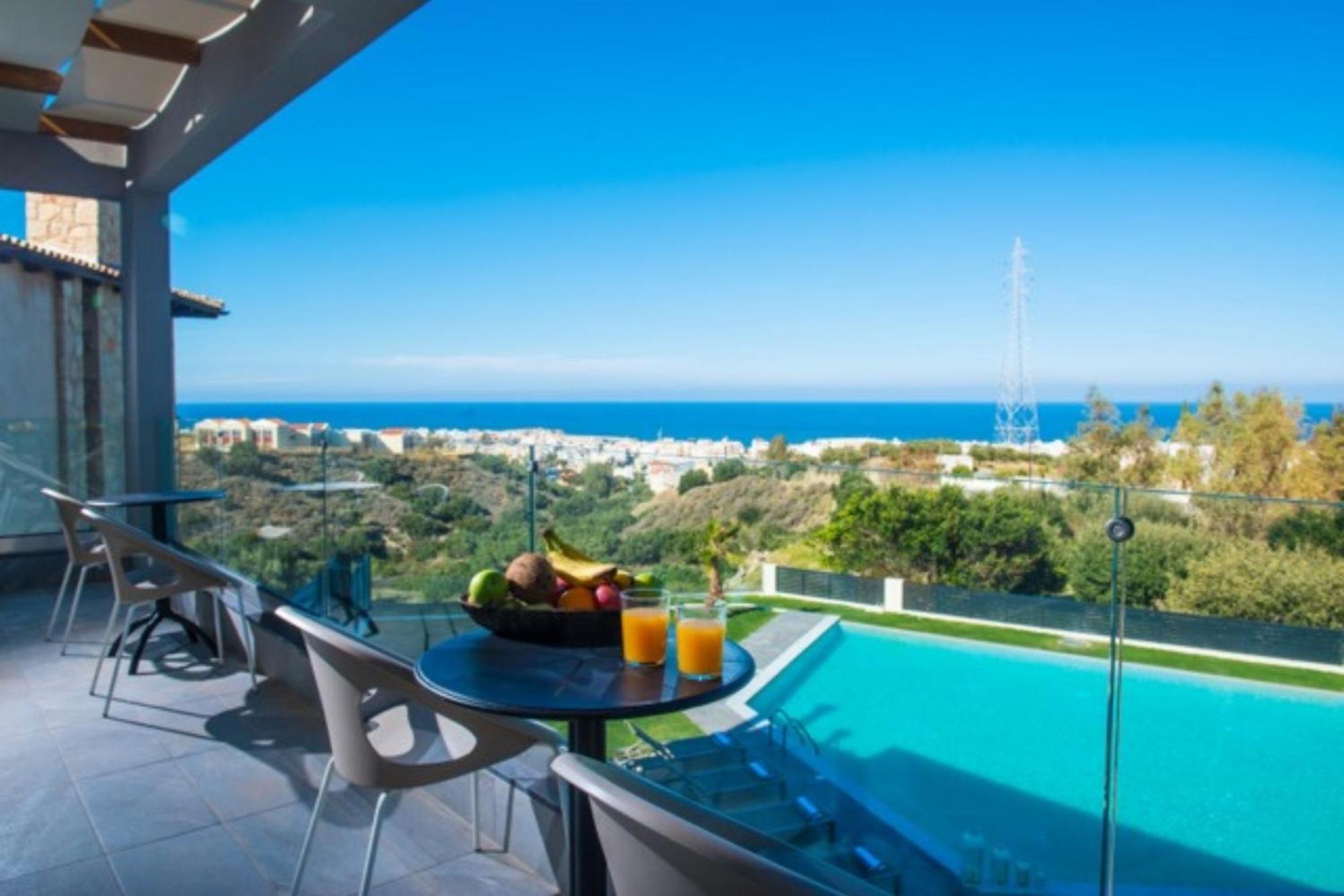 Orama Luxury Villa 4 Bedrooms With Private Pool خيرسونِسوس المظهر الخارجي الصورة