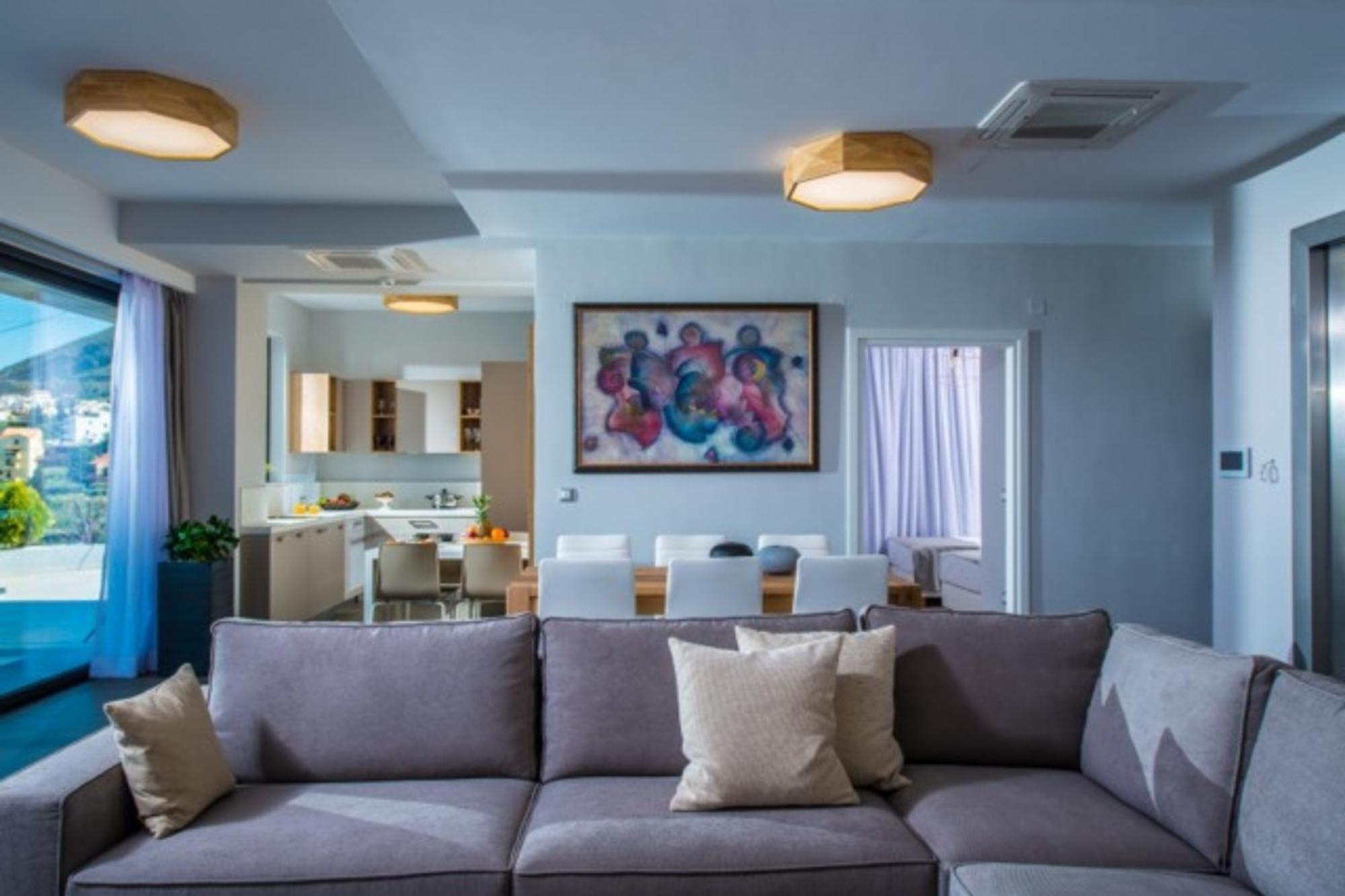 Orama Luxury Villa 4 Bedrooms With Private Pool خيرسونِسوس المظهر الخارجي الصورة